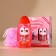 Gift set "Magic Girl", bath foam and body washcloth, strawberries