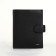 Male purse on the button, department for auto documents, black color
