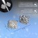 Cardigan clamp "Opener", white color in silver