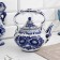 Kettle "Inspiration", h = 21 cm, gzhel