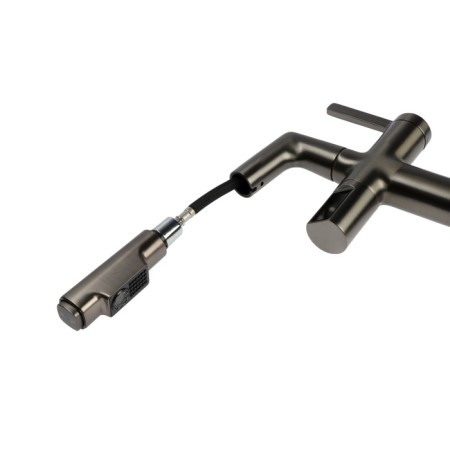Zein Z3782 kitchen mixer, temperature screen, exhaust spout, height 18-25 cm, 2 modes-7