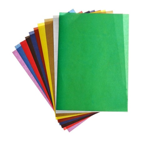 Set for children's creativity A4, 10 sheets Cardboard white coated +10 sheets Catcamet Cathedral Crossed + 10 sheets is colored paper, in folder-3