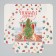 Folding box "Happy New Year", fireplace, 25 x 25 x 10 cm, new year