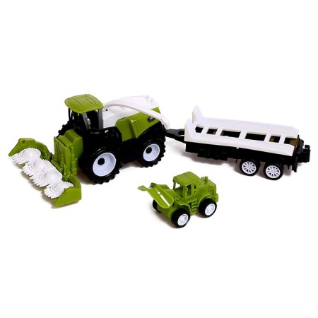 Combine inertial "Farmer", with a tractor and trailer, mix