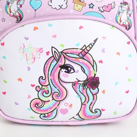 Baby backpack on lightning, lilac-pink color-2
