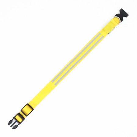 Collar with backlight double strip size l, Osh 45-52 x 2.5 cm 3 flame mode yellow-3