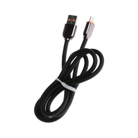 MicroUSB cable - USB, 2.4 A, PVC braid, 1 meter, black-2