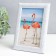 Photo frame plastic 10x15 cm "Silver patina on white" 18x13 cm