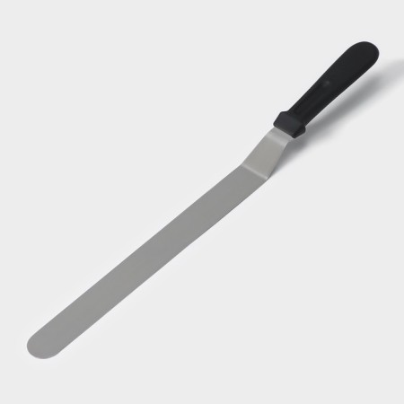 A blade-tank with a plastic handle, curved, 40 cm, working part 30 cm, black color-3