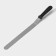 A blade-tank with a plastic handle, curved, 40 cm, working part 30 cm, black color