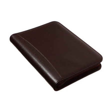 Organizer on the rings A5, 100 sheets ruler, with a calculator, on a zipper, brown-10