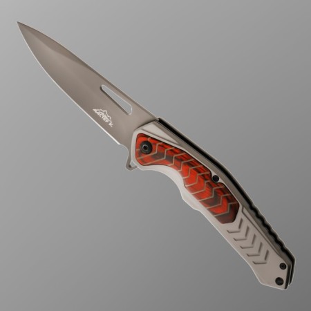 Folding "Predator" semi -automatic, wood lining, 22cm, blade 9.3cm