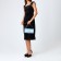 Women's bag on magnet, blue color