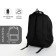 Youth backpack from lightning textiles, 5 pockets, black/gray color
