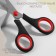 Universal scissors, 5.5 ", 13.7 cm, black/red color