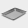Gastrootiness 2/1 of stainless steel, 65 mm, 65.4 × 53.6 × 6.5 cm, thickness 0.8 mm