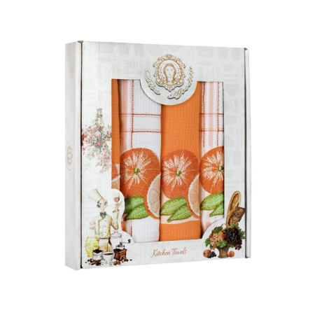 A set of wuffed napkins Diva Afrodita "Orange", size 45x65 cm, 4 pcs-1