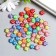 Beads for creativity plastic "Smiley" transparent bright set 20 g 0.5x1x1 cm