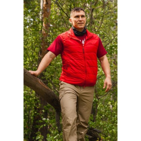 Tanay vest, red color, nylon fabric, size 60-62