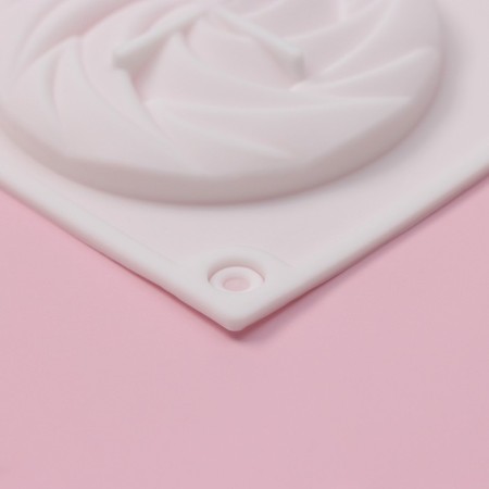 The form for baking the share of "sweets. Zavitka", silicone, 8 cells, 29.5 × 17 × 1.5 cm, white color-3