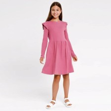 Dress for girls, dusty rose color, height 98-104 cm