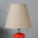 Board lamp 16878/1GR+RD E14 40W gray-red 16x16x25 cm Risalux