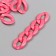 Decor for creativity Plastic "Ring for the chain" dusty rose set 25 pcs 2.3x1.65 cm
