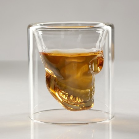 Mini -bar skull, on a stand, skeleton - 750 ml, glasses - 130 ml, 28.5 x 28.5 x 18.5 cm-8