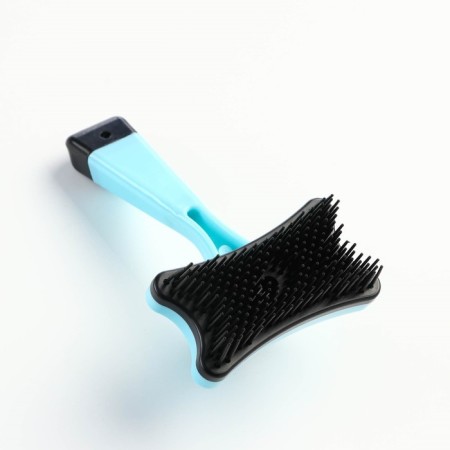 Popular Plastic "Bone" with self -cleaning, 8.5 x 12.5 cm, blue-1
