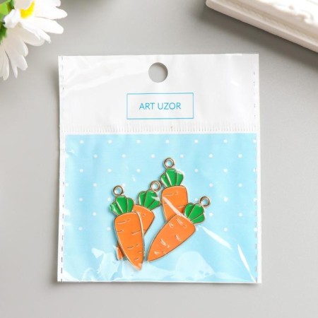Decor for creativity Metal "Carrots" Emal 3x1.1 cm-2
