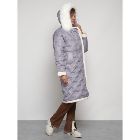 Coat insulated winter female, size 46, color gray-6