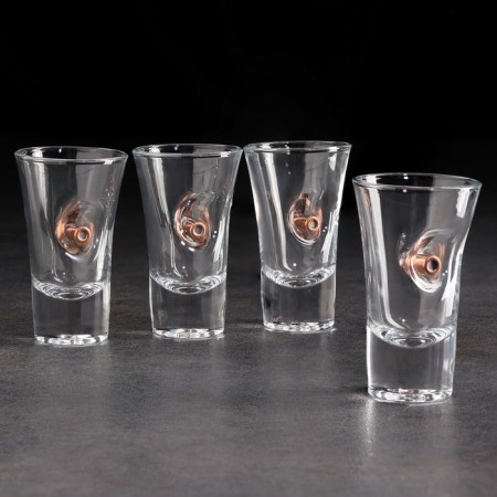 Set of stacks with a stand for serving "impenetrable", with a bullet-1