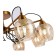 Ceiling EVOLUCE lamp. Sle110002-08. Acro. 8x60 watts, E27, 75x75x29 cm, bronze color