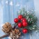 Decor "Winter Dreams" bump, berries of needles, 14 cm