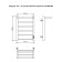 The electric heated towel "Sanprise" Aurora P6, 400x600 mm, right, black