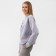 Female sweatshirt Minaku: Velvet Collection color light gray, size 44