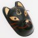 Carnival mask "Fox anime", black color