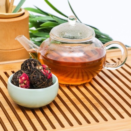 Chinese bound green tea "Rose", 50 g (+ - 5 g)-6