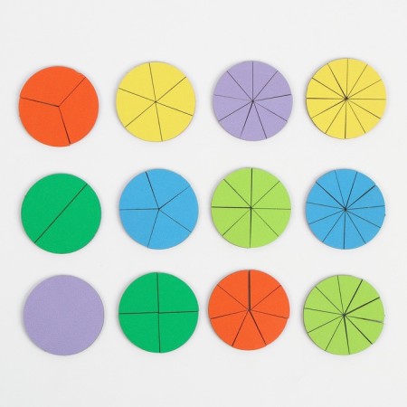 Frame - liner "circles", fractions, 12 pcs., 1 level, mix-4