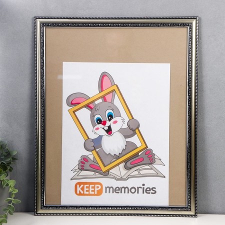Photo frame plastic 40x50 cm 790 silver-1