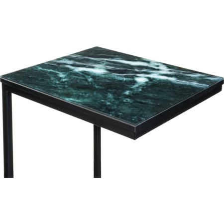 Coffee table Hercules metal, malachite/black 30x34x62 cm-3
