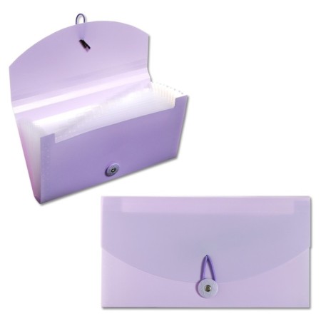 A65 elastic band, 12 departments, purple, pastel