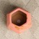 Pot "Romb" 10*10*6, pink
