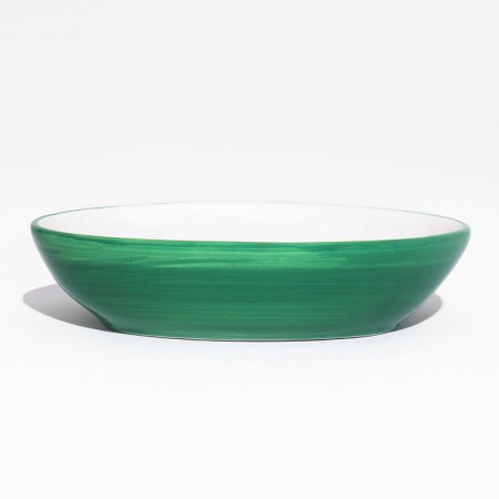 Keramic "cute kisa" saucer 200 ml 15.7 x 11.3 x 3.8 cm, green-3