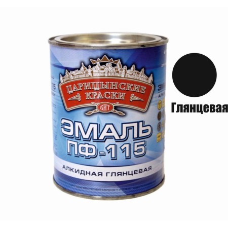 Enamel pf 115 Tsaritsyn paints black 0.8 kg-1