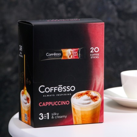 Coffesso coffee drink "Coffee soluble Cappuccino 3B1". 15 g