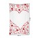 Decorative panel with photo printing "Heart of flowers", vertical, size 100x150 cm