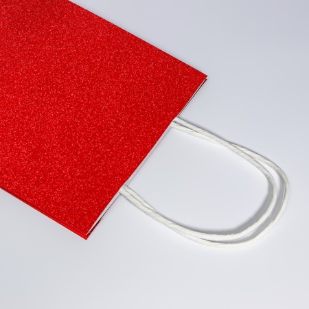 Gift Paper Package with glitter red, 15 x 8 x 21 cm-3