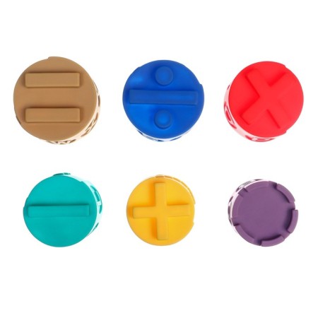 Developing soft cubes - pyramid, Montessori technique, 6 pcs., Bab-5