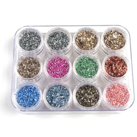 Sequins for the decor Pole "duet", No. 1 mix, 12 pcs